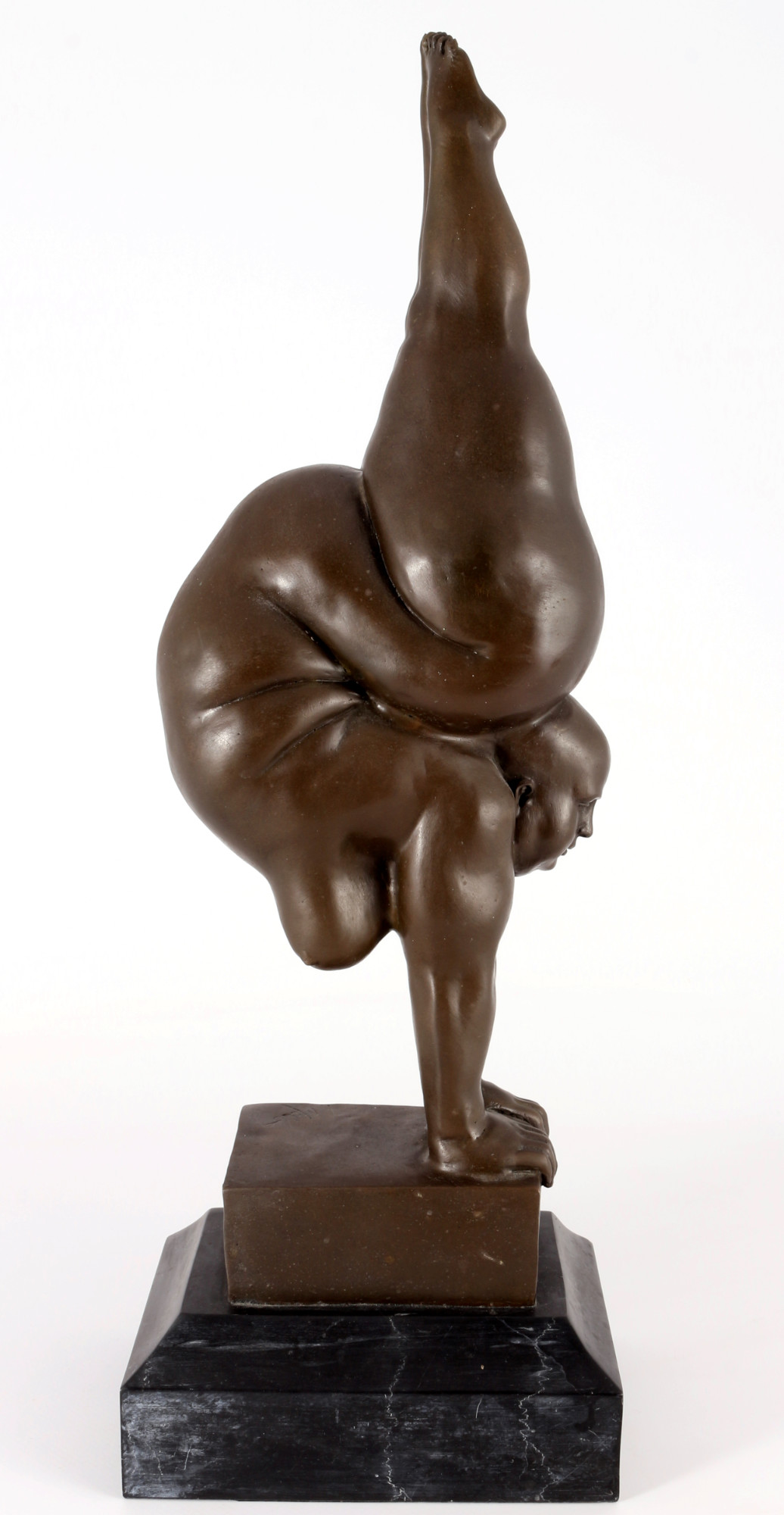 Miguel Fernando Lopez (1955) bronze thick gymnast, dicke Turnerin, - Image 4 of 5
