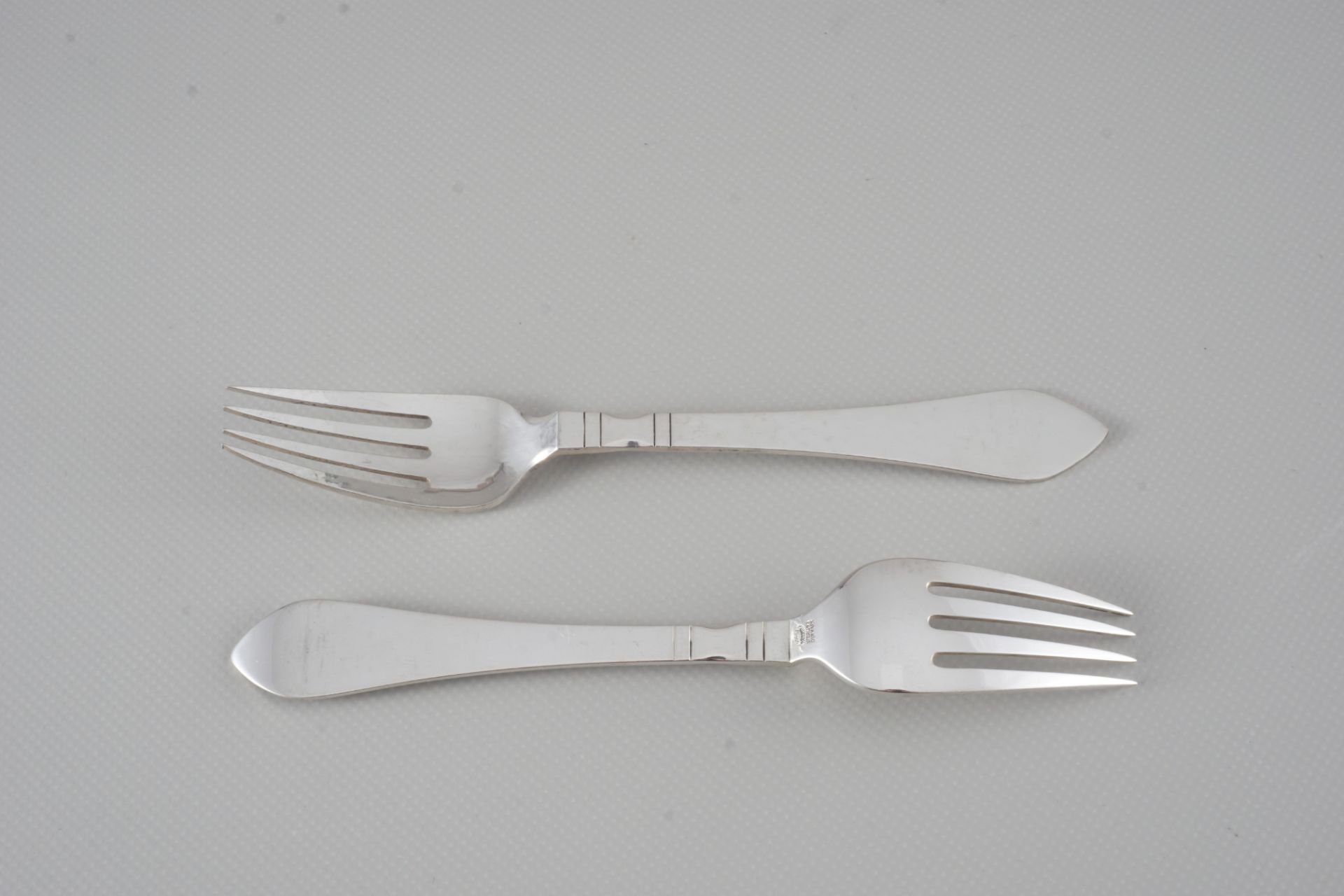 Georg Jensen Continental 925 sterling silver 12 menu forks, Silber Menügabeln, - Image 2 of 3