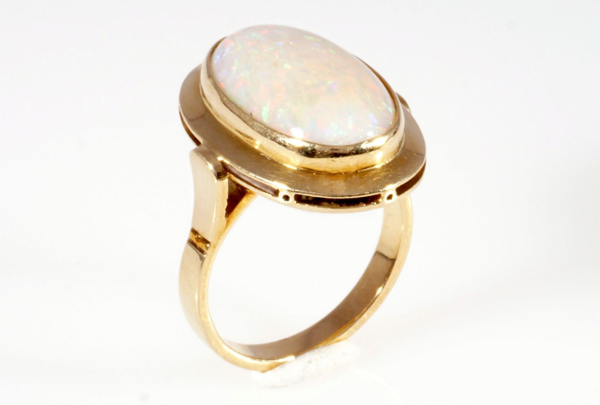 585 gold opal ring, 14K Gold Opal Ring,