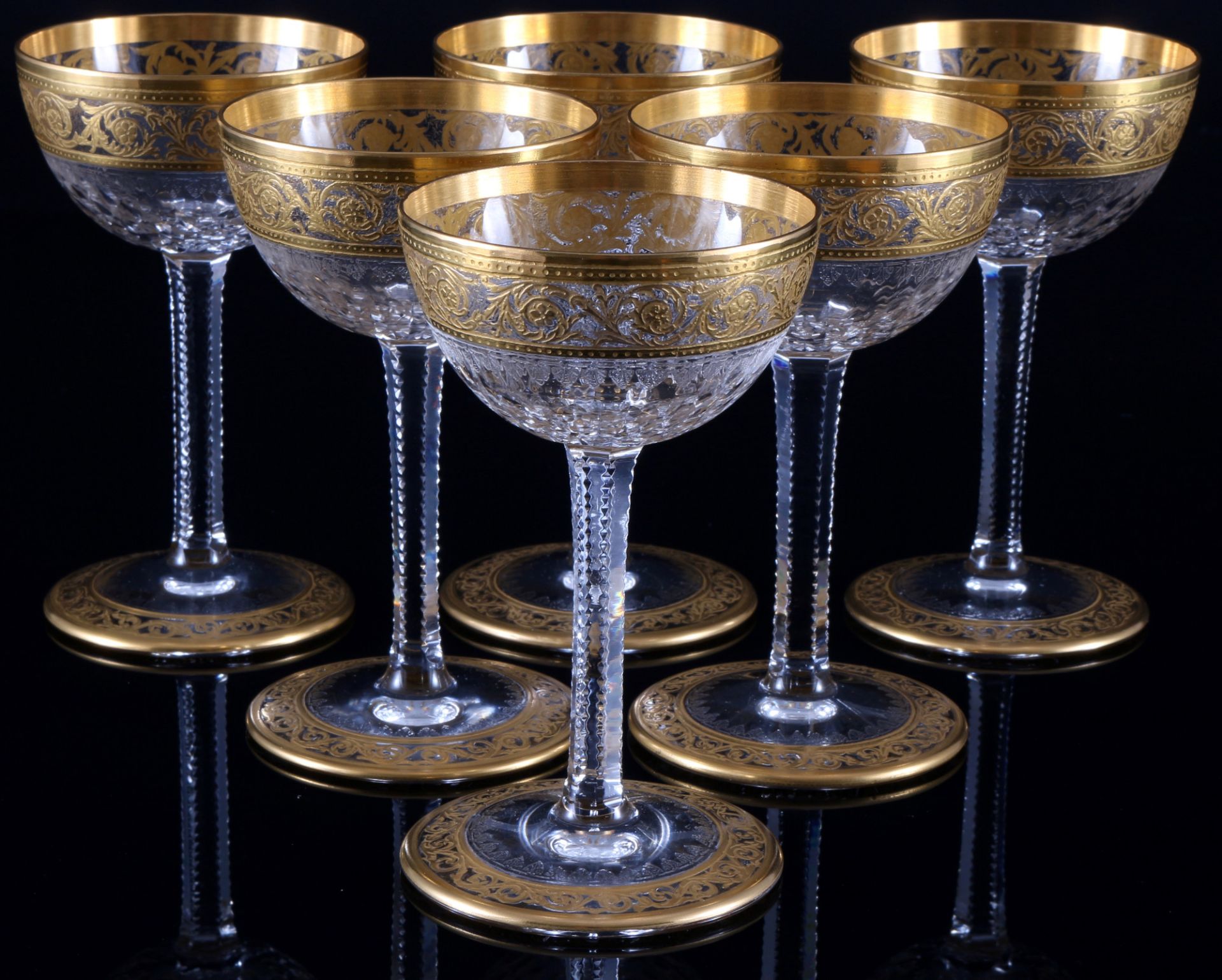 St. Louis Thistle Gold 6 Likörgläser, liquor glasses,