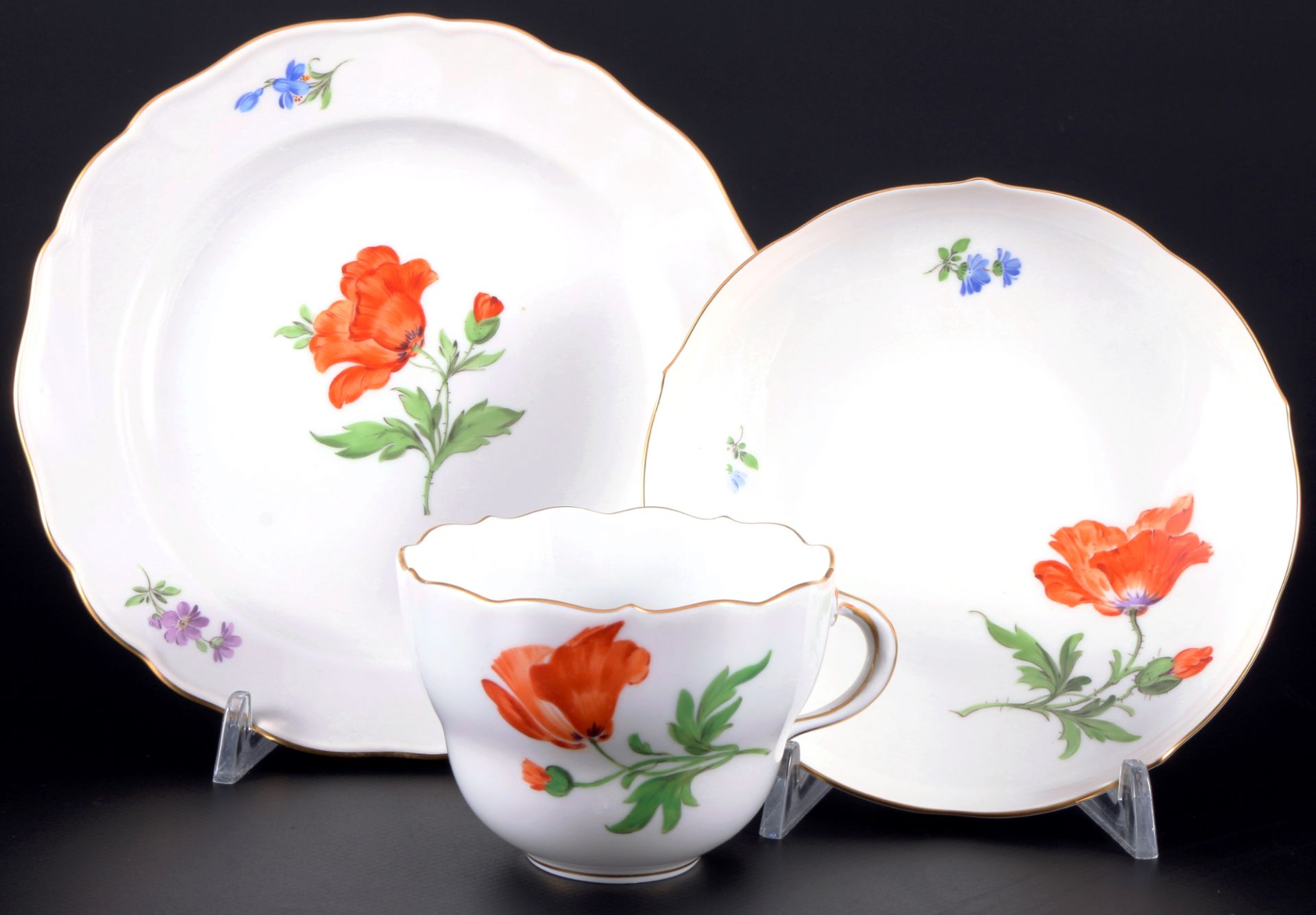 Meissen Blume Kaffeeservice für 6 Personen, coffee service for 6 pers., - Bild 2 aus 7