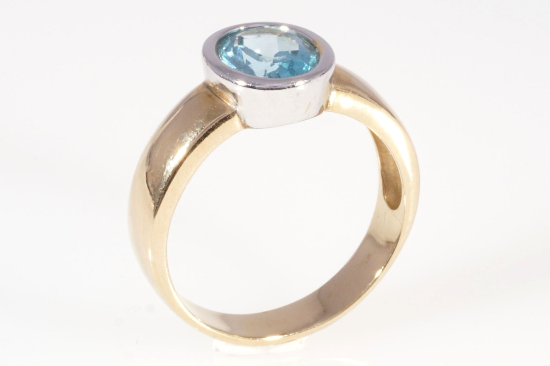 585 Gold Aquamarin Ring , 14K gold aquamarine ring, - Bild 2 aus 4