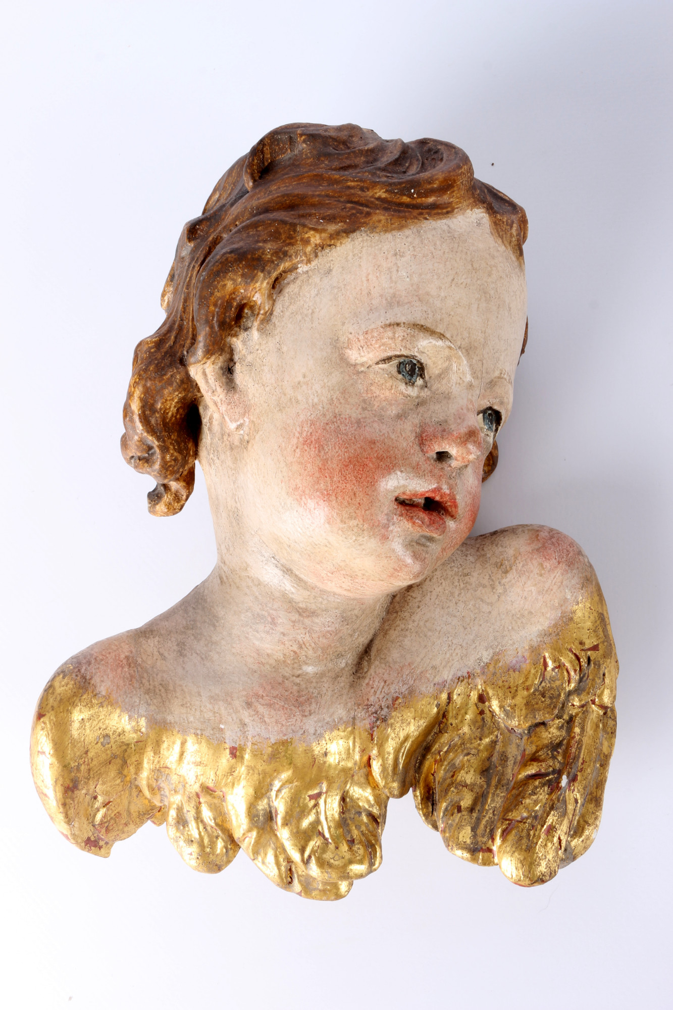 2 cherub sculptures 19th century, Putti Engel Skulpturen 19. Jahrhundert, - Image 3 of 6