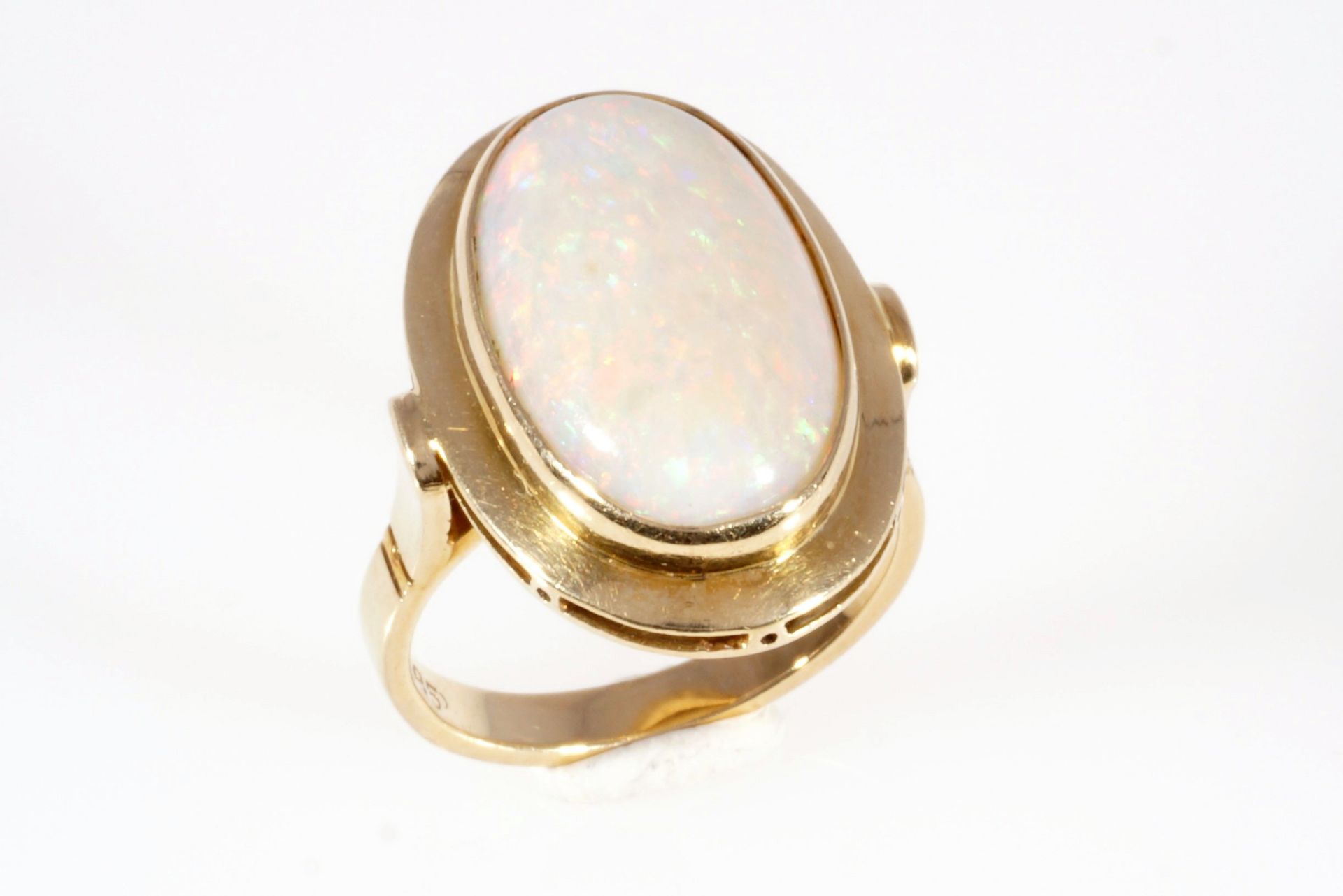 585 gold opal ring, 14K Gold Opal Ring, - Image 3 of 5