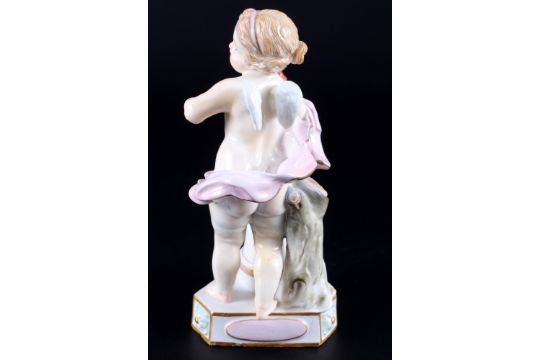 Meissen Devisenkind "Un me suffit" 1.Wahl, Knaufmarke, cupid 1st choice, - Bild 3 aus 5