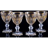 Baccarat Harcourt Empire 4 Weißweingläser, white wine glasses,