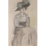 Isaac Lazarus Israels (1865-1934) Portrait Frau mit Hut, portrait of a woman with hat,