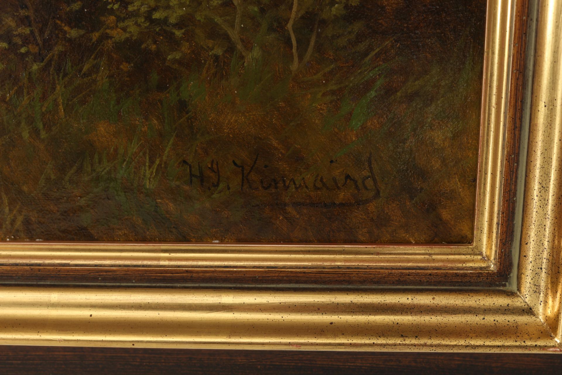 Henry John Kinnaird (1861-1929) Idyllische Landschaft mit Flusslauf, Idyllic landscape with a river, - Bild 3 aus 4