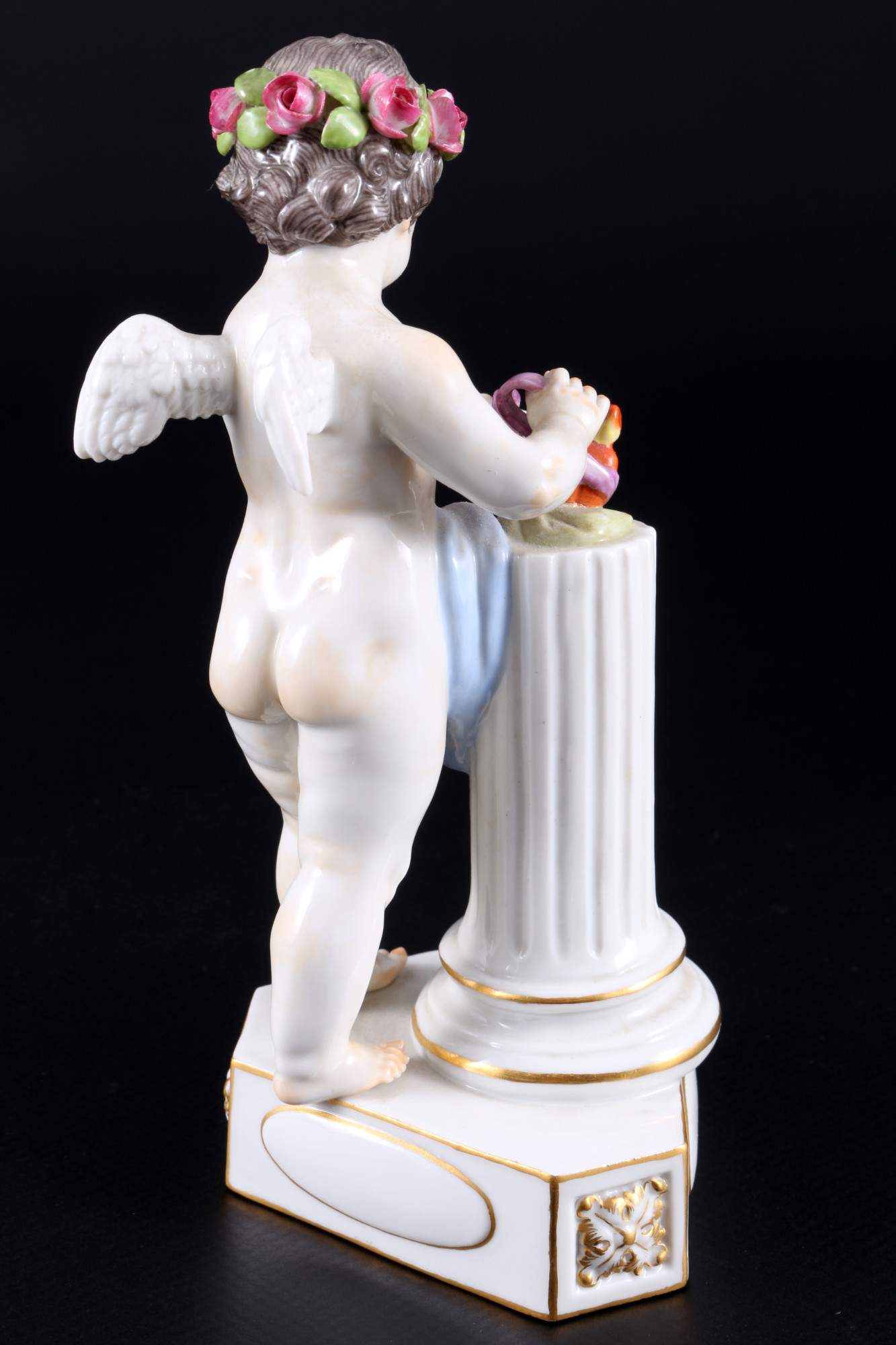 Meissen Devisenkind "Je les unis" 1.Wahl, cupid with two hearts 1st choice, - Image 3 of 6