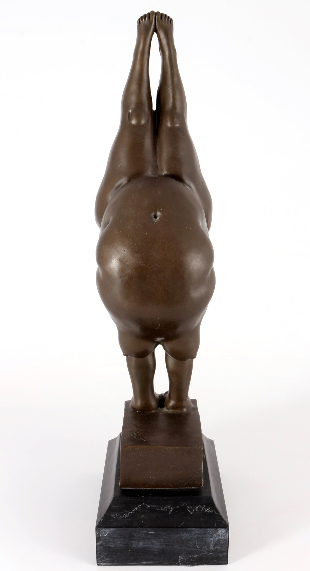 Miguel Fernando Lopez (1955) bronze thick gymnast, dicke Turnerin, - Image 3 of 5