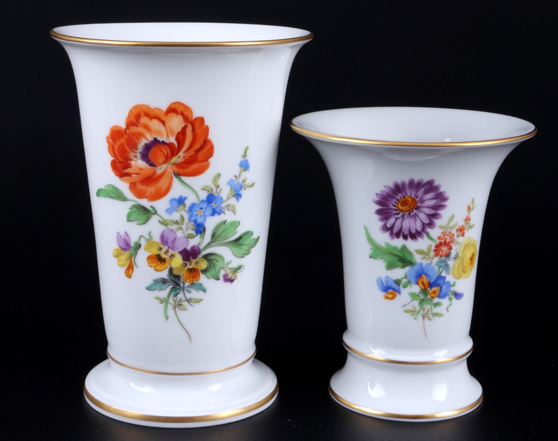 Meissen Blume 5 Vasen 1.Wahl, porcelain vases 1st choice, - Bild 2 aus 5