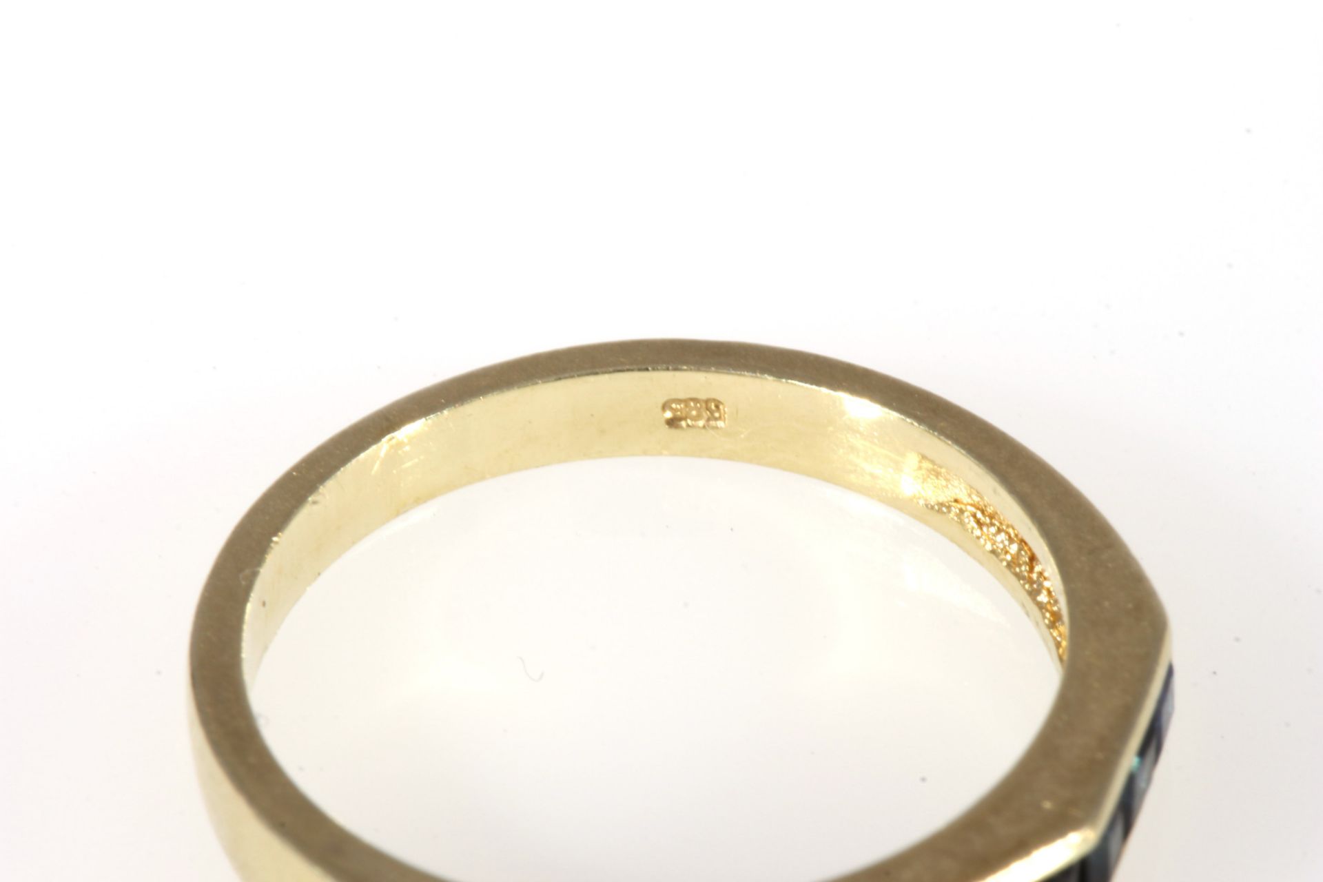 585 Gold 2 Ringe mit Saphiren, 14K gold 2 rings with sapphires, - Bild 5 aus 5