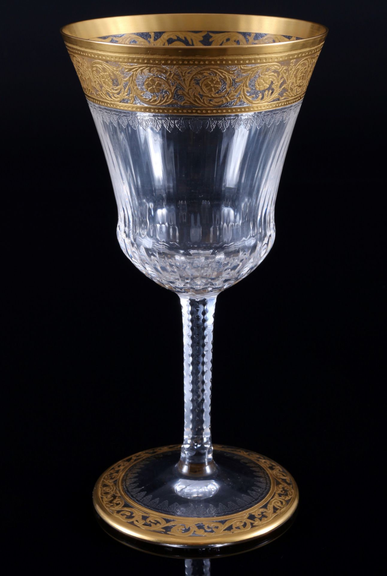 St. Louis Thistle Gold 6 wine glasses no. 3, Weingläser, - Image 2 of 2