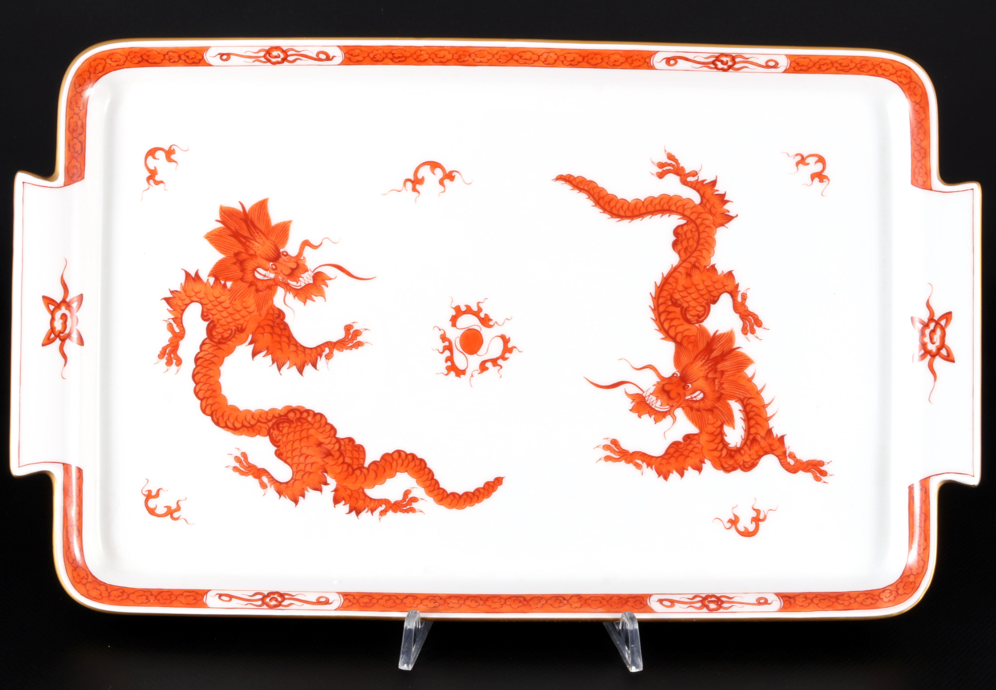 Meissen Red Ming Dragon coffee service for 8 pers. 1st choice, Mingdrache Kaffeeservice für 8 Person - Image 5 of 6