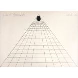 Günther Uecker (1930) Lithographie Spitze der Payramide 1980, lithography top of the pyramid,
