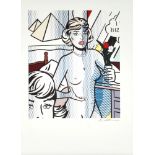 Roy Lichtenstein (1923-1997) stehender weiblicher Akt, female nude act standing,