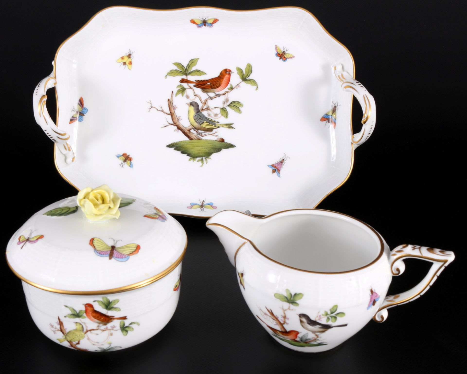 Herend Rothschild Teeservice für 6 Personen, tea service for 6 pers., - Bild 4 aus 9