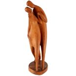 Alfred Wrabetz (1922-2006) Holzskulptur - Paar, wooden sculpture - couple,