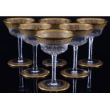 St. Louis Thistle Gold 6 Champagnerschalen, champagne bowls,