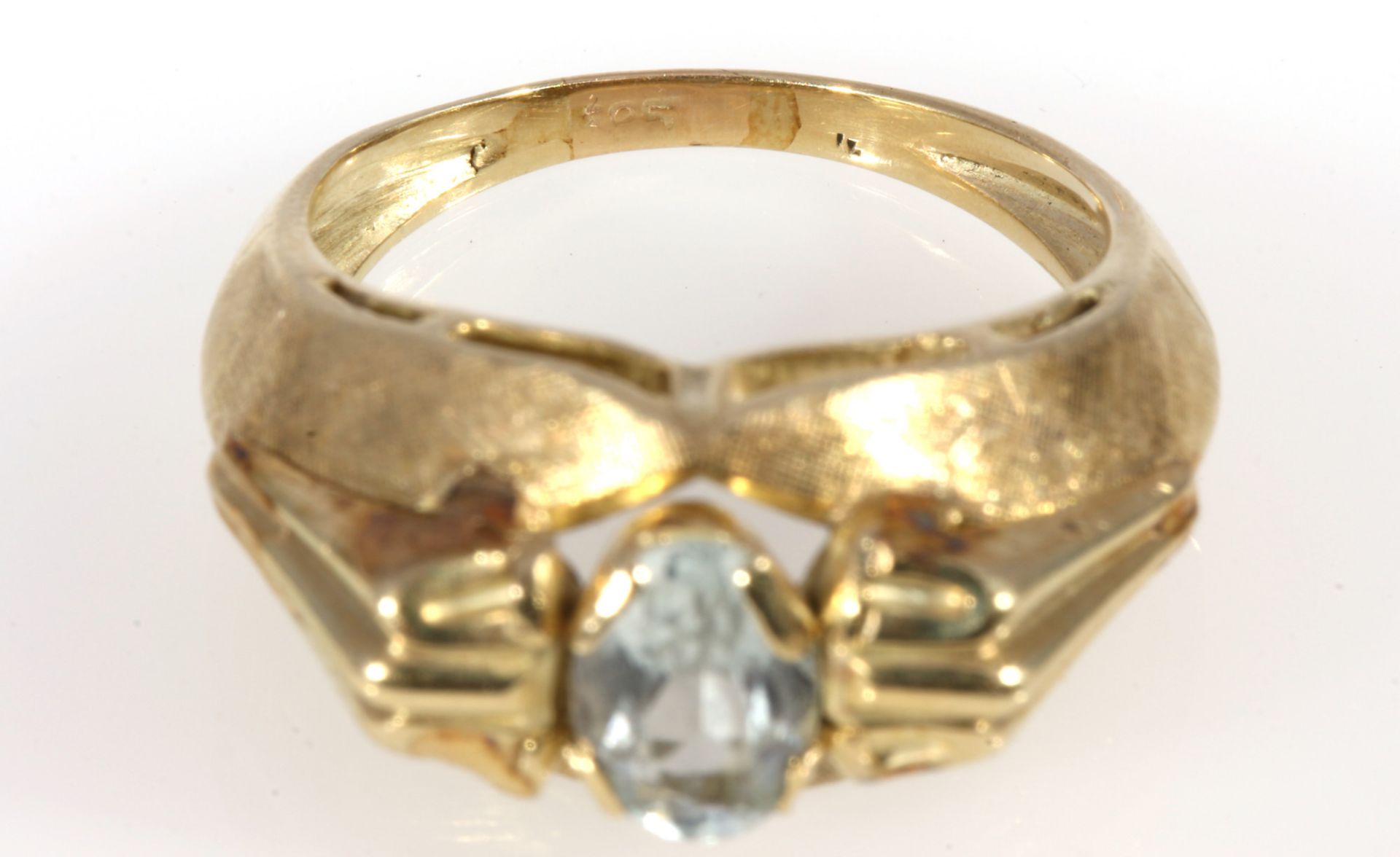 585 gold zirconia ring, 14K Gold Ring Zirkonia, - Image 3 of 3