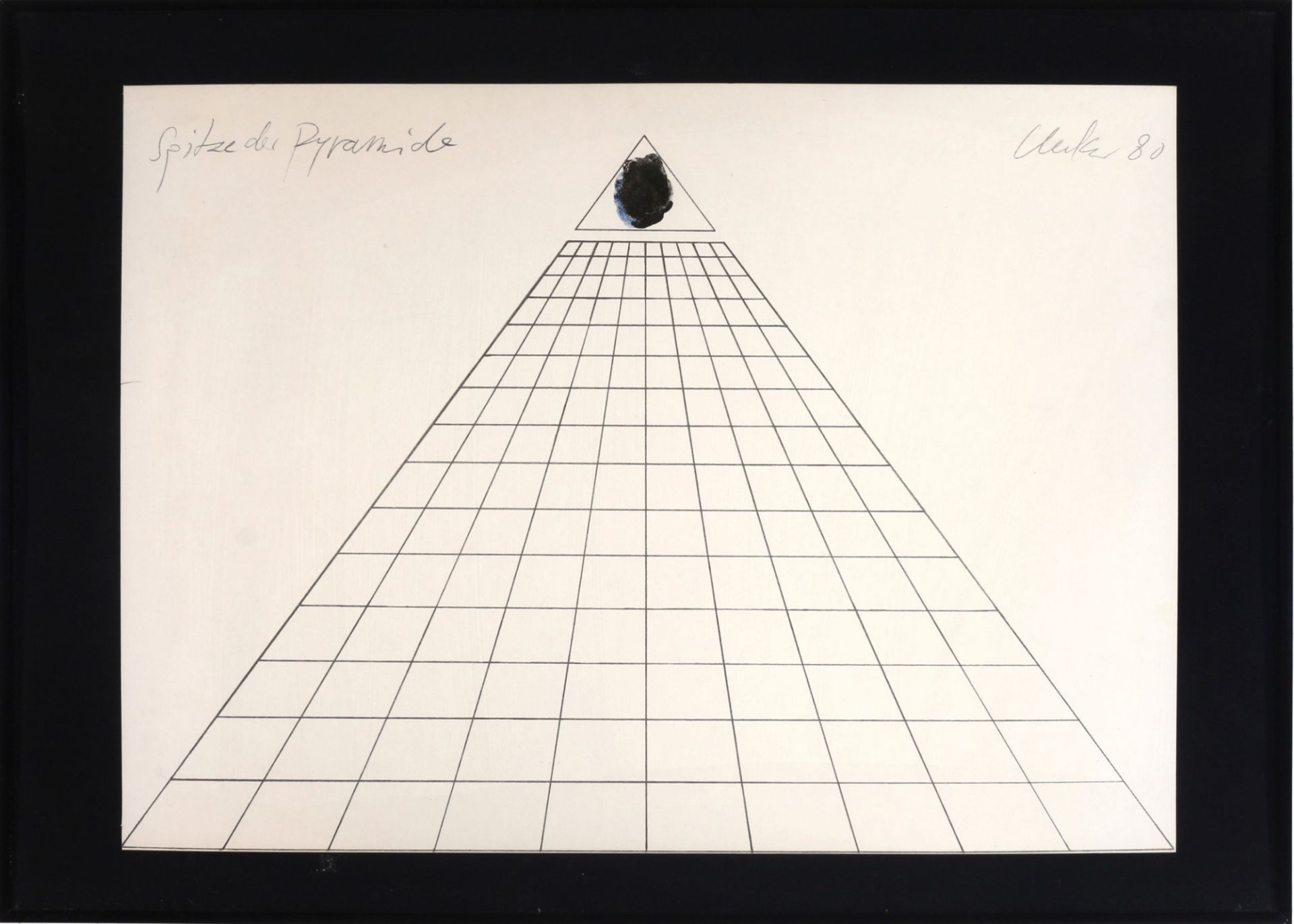 Günther Uecker (1930) lithography top of the pyramid, Lithografie Spitze der Payramide, - Image 2 of 5