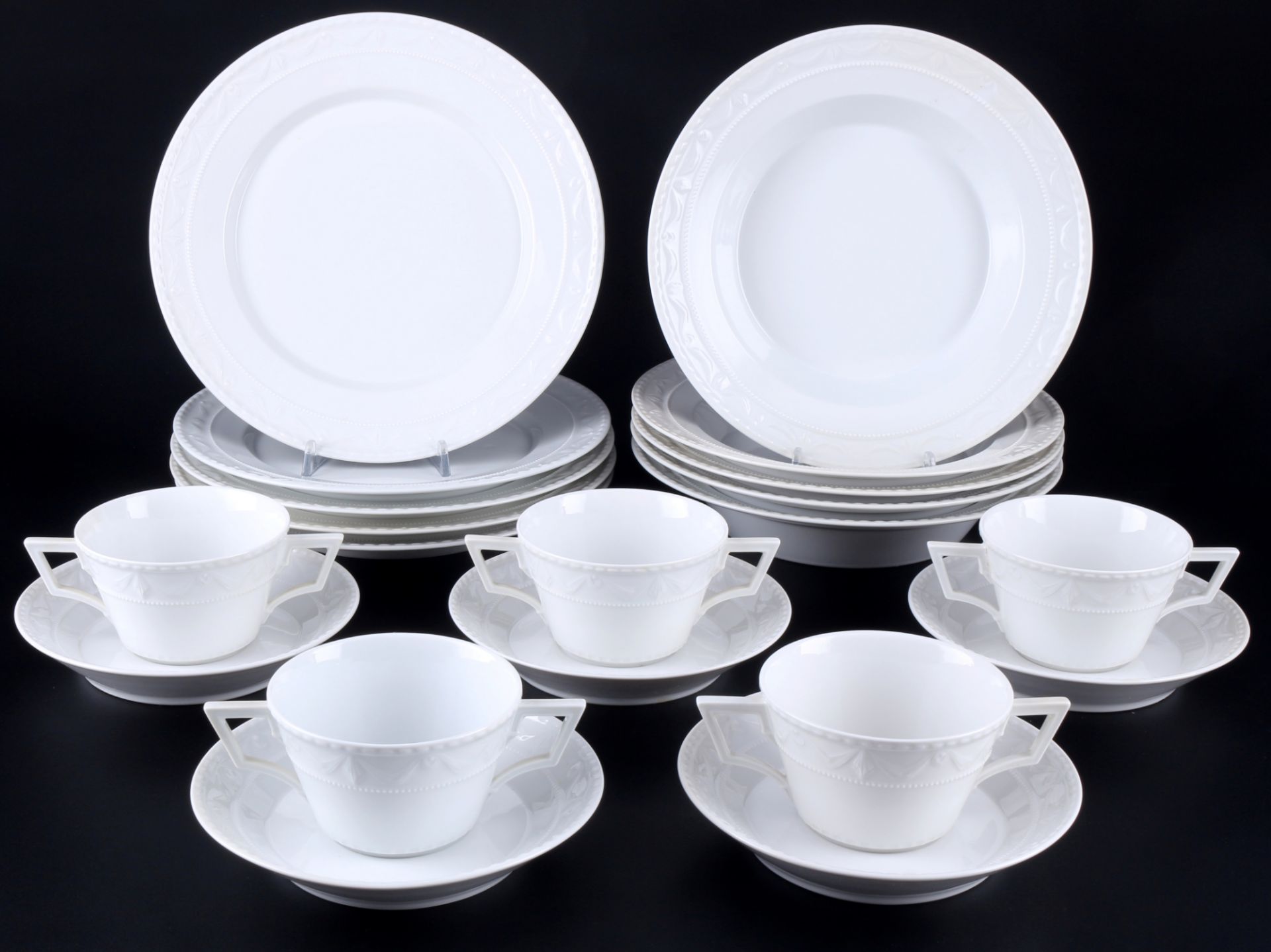 KPM Berlin Kurland dinner set for 5 persons, Speiseset für 5 Personen,