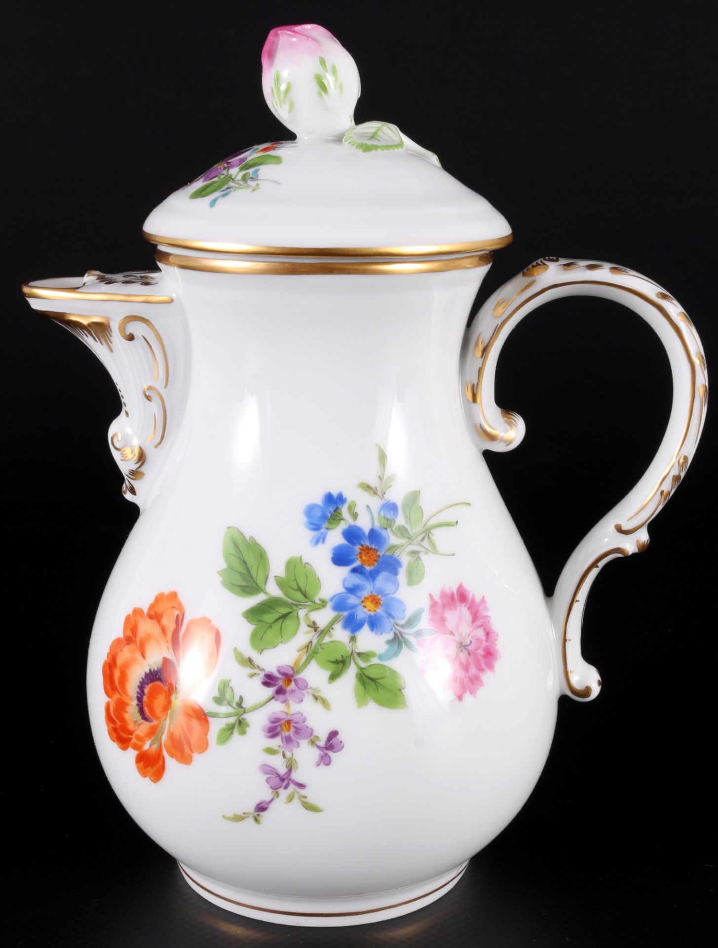 Meissen Blume Mokkaset für 8 Personen 1.Wahl, mocha coffee service for 8 pers. 1st choice, - Bild 3 aus 9