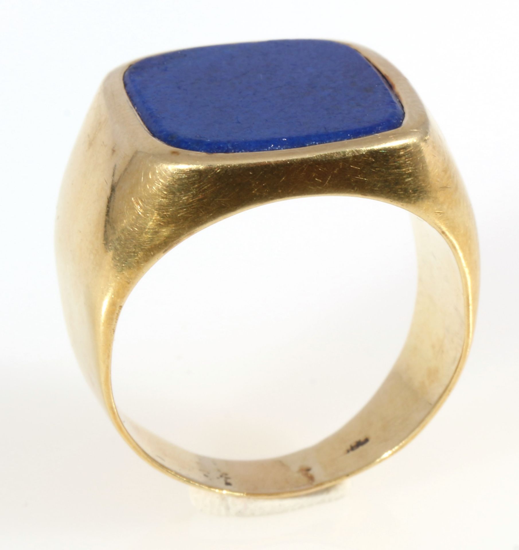 585 Gold massiver Siegelring, 14K gold solid ring,