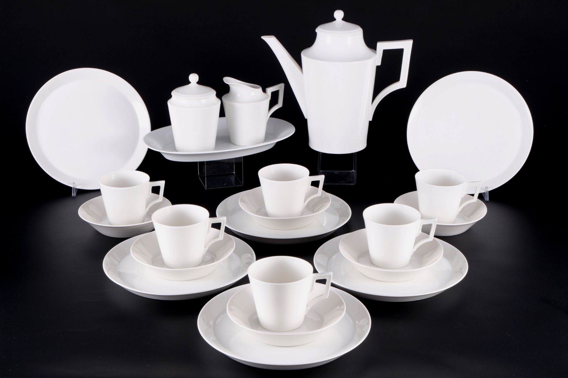 KPM Berlin coffee service for 6 persons, Kaffeeservice für 6 Personen,