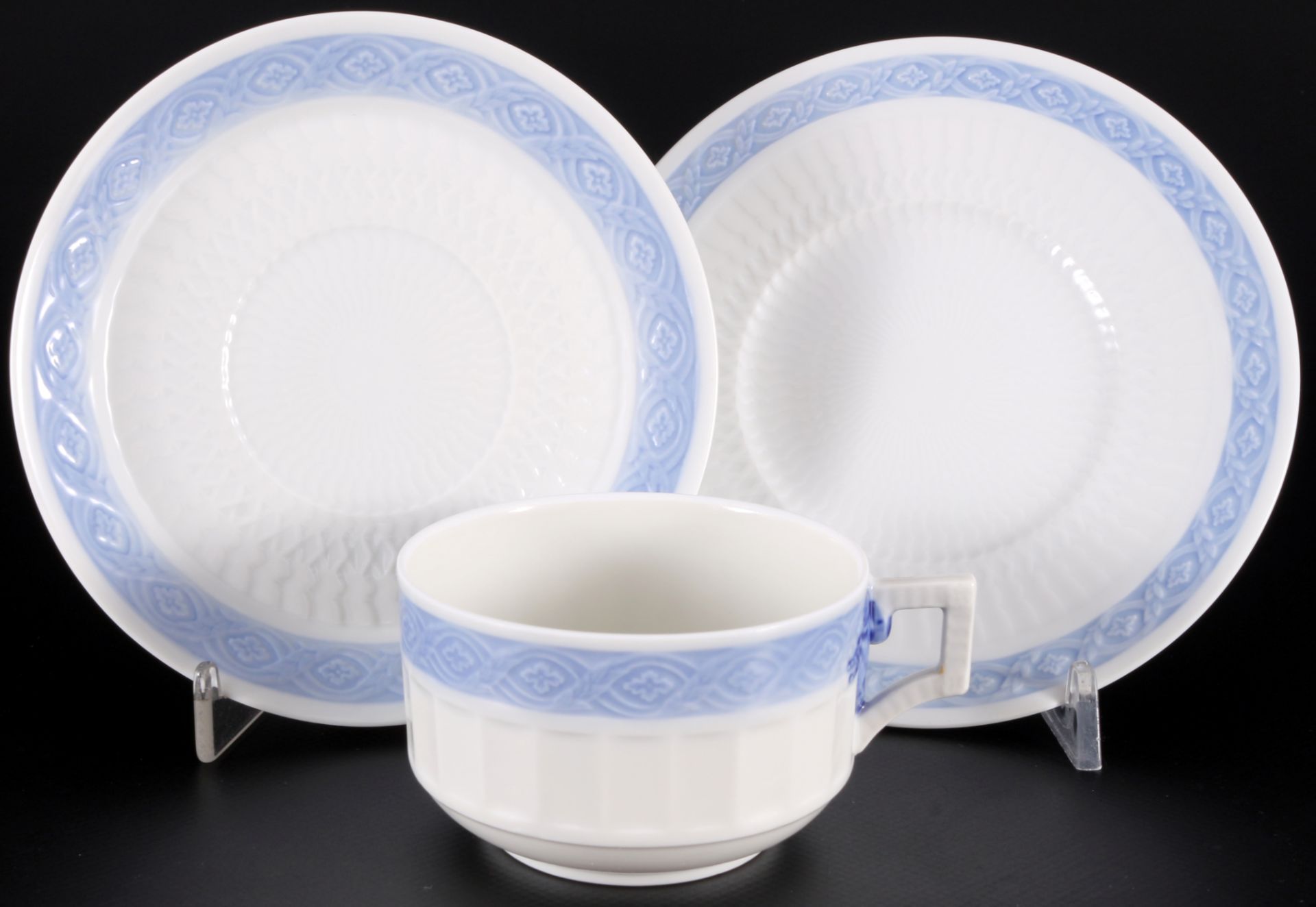 Royal Copenhagen Blauer Fächer Teeservice für 12 Personen, tea service for 12 pers., - Bild 2 aus 8