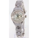 Rolex Oyster Perpetual DateJust 750 Gold Damenuhr mit Diamanten, 18K gold women's wrist watch with d
