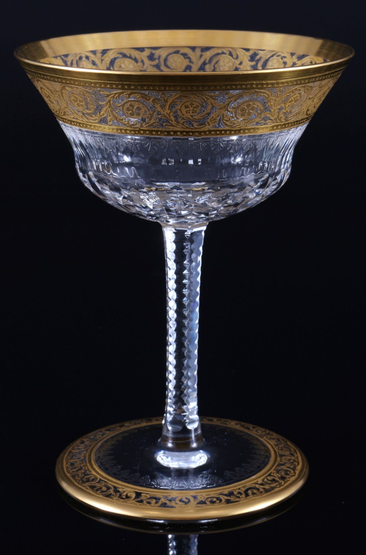 St. Louis Thistle Gold 6 champagne bowls, Champagnerschale, - Image 2 of 2