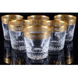 St. Louis Thistle Gold 6 Tumbler Whiskeybecher, whiskey glasses,