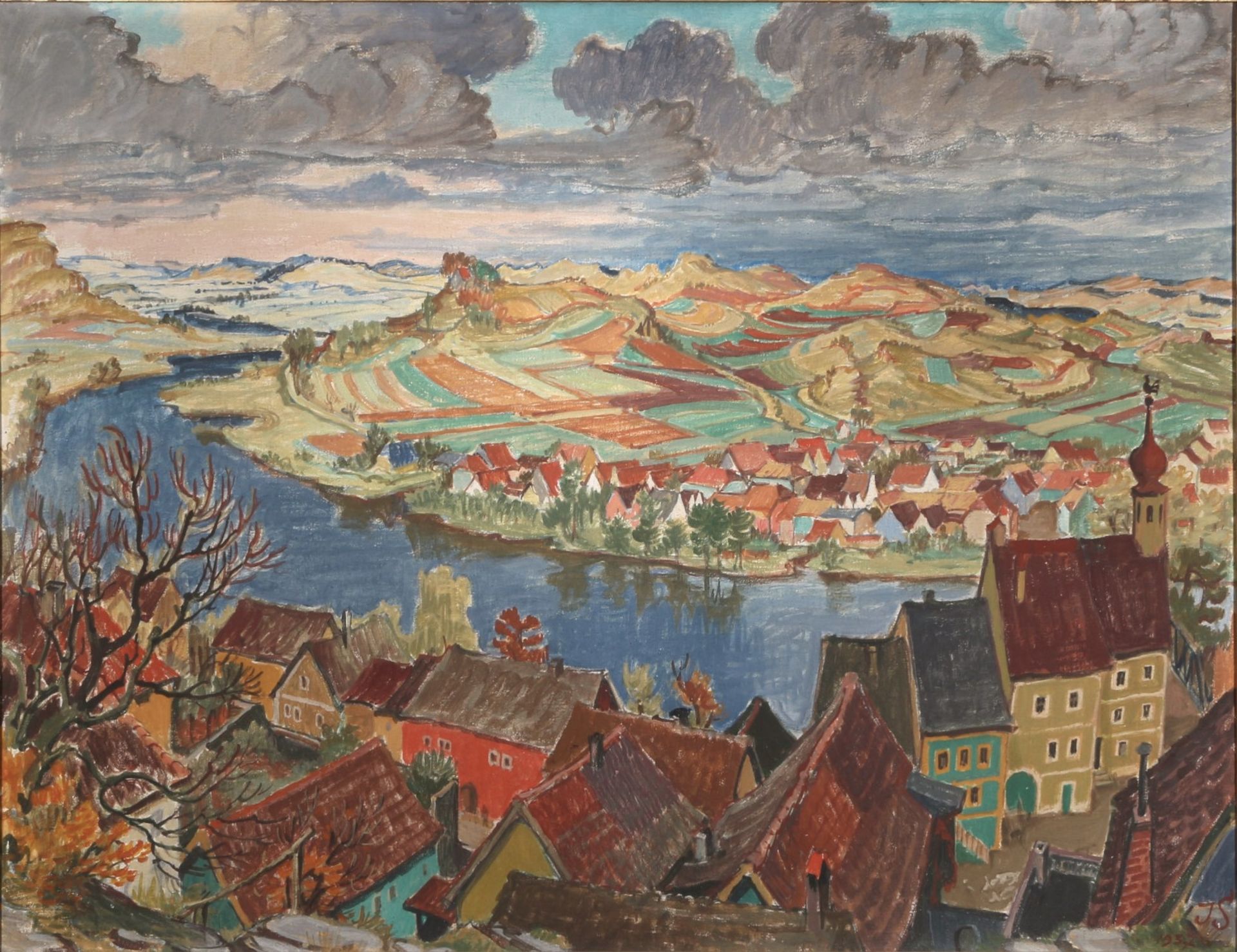 Johannes Sass (1897-1972) Stadt und Land der bayrischen Ostmark, city and land of the bavarian Ostma