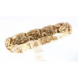 750 Gold massives Königsarmband, 18K gold solid king bracelet,