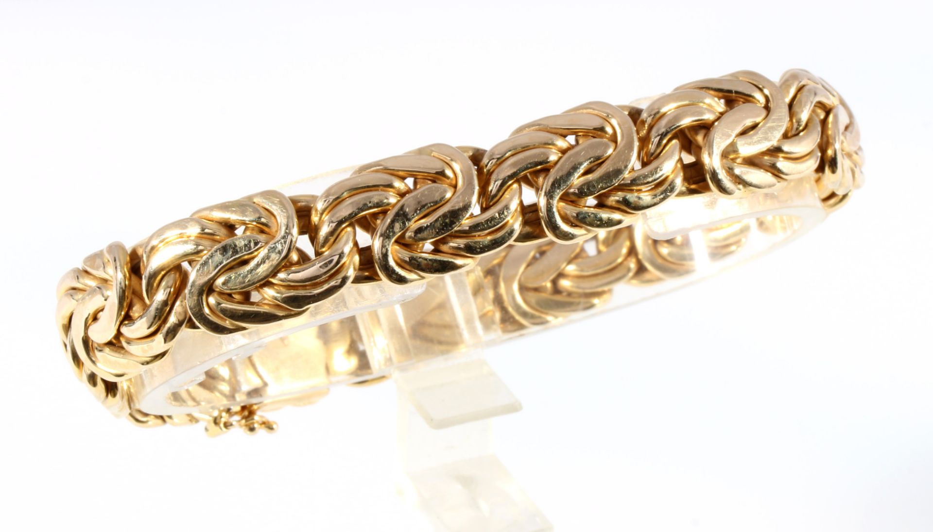 750 gold solid king bracelet, 18K Gold massives Königsarmband,