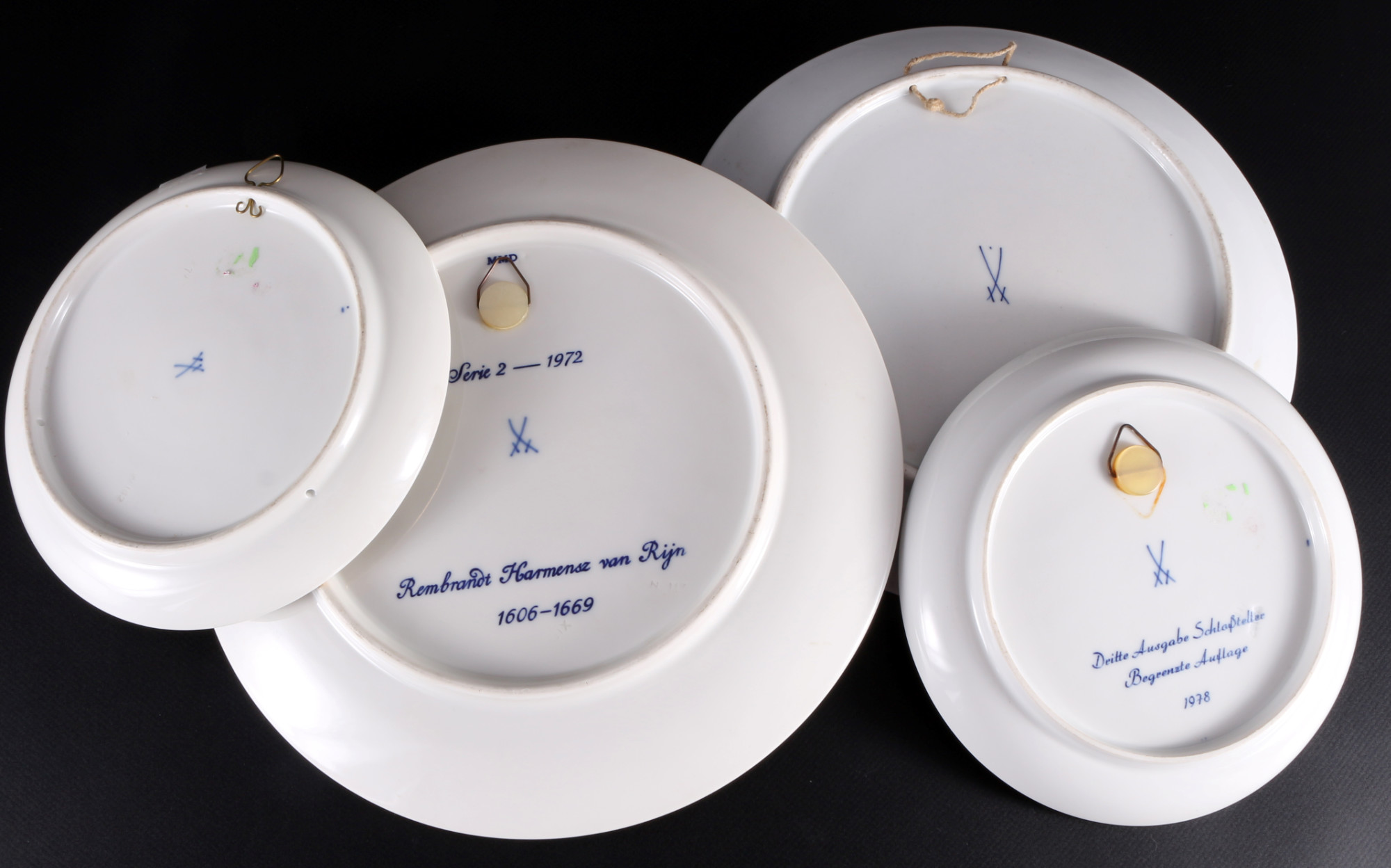 Meissen 4 motif plates 1.Wahl, various décors, Motivteller 1st choice, - Image 5 of 5