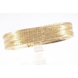 750 six-rowed gold bracelet, 18K Gold sechsreihige Armband,