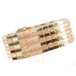 585 Gold massives und Breites Armband 71,8 Gramm, 14K gold solid bracelet,