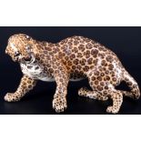 Nymphenburg großer Leopard Zola, porcelain leopard,