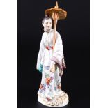 Meissen Asiatin mit Schirm 1.Wahl, asian female with umbrella 1st choice,