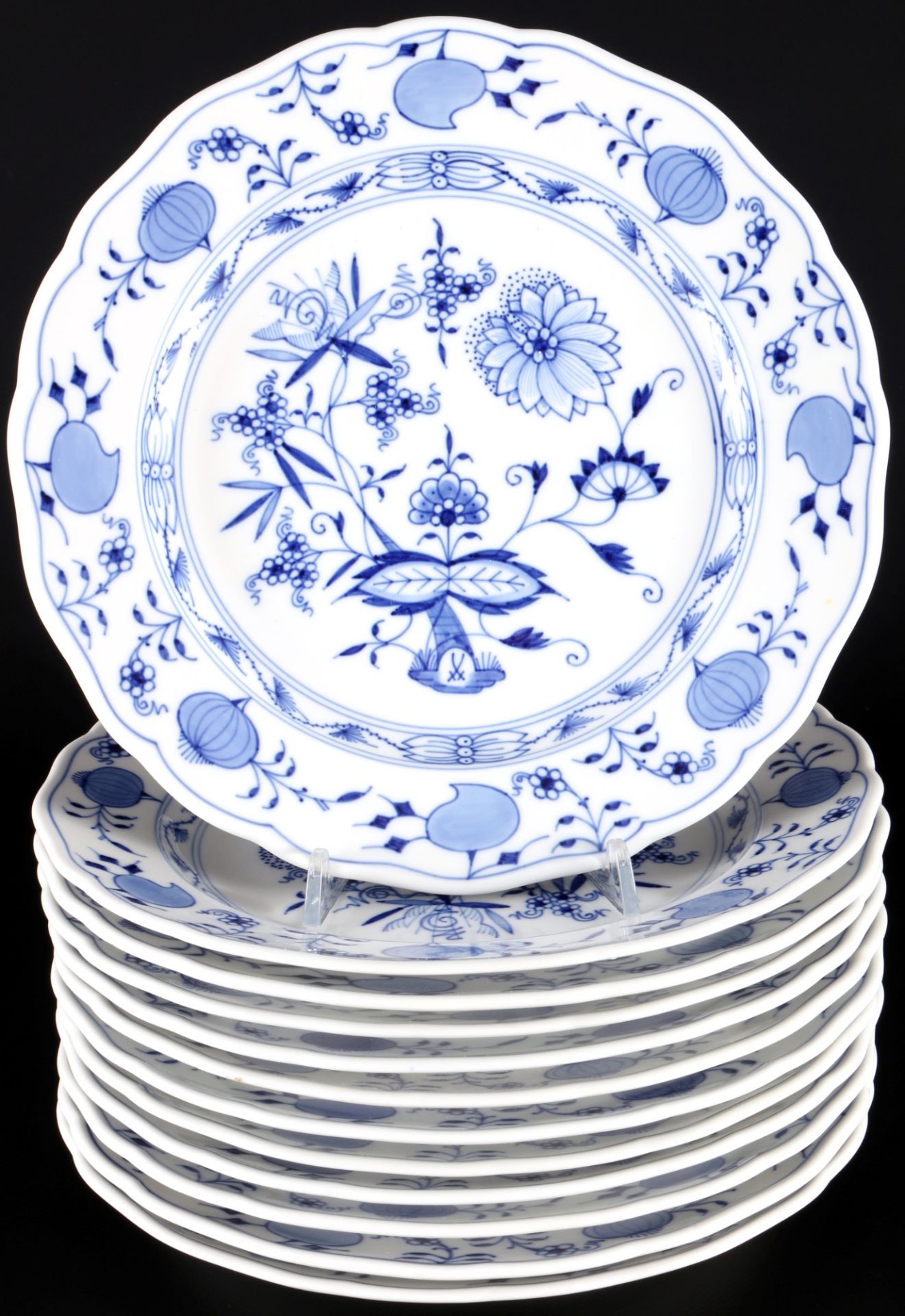 Meissen Zwiebelmuster 12 Speiseteller, dinner plates,