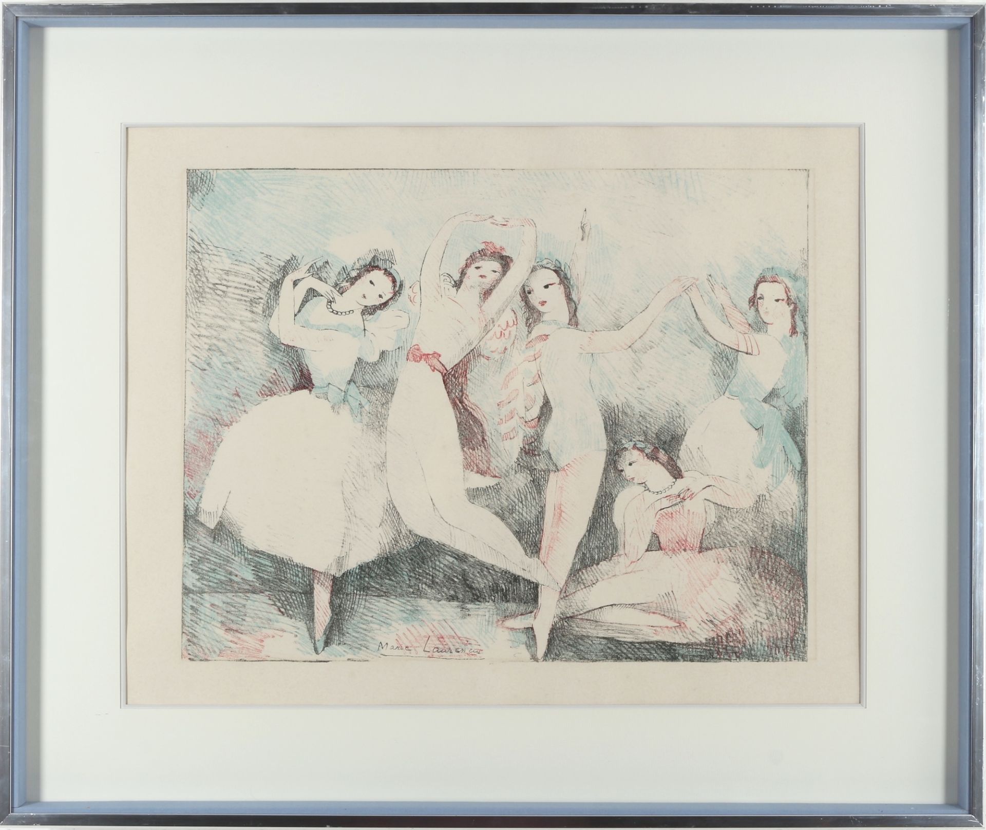 Marie Laurencin (1883-1956) Les fetes de la Danse 1937, Russische Ballerinen, - Image 2 of 4