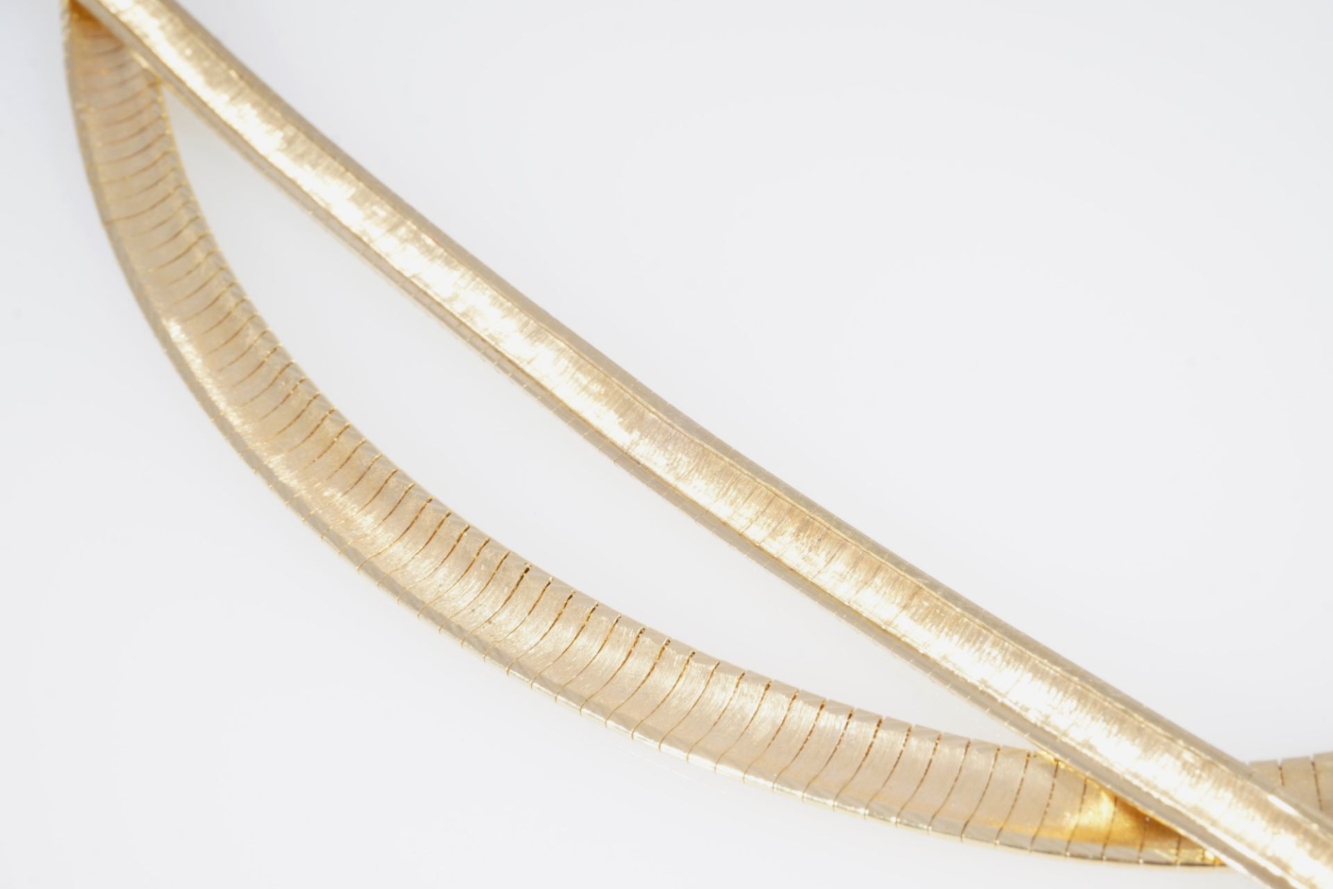 750 Gold Schmuckset - Collier und Armband, 18K gold necklace and bracelet, jewelry set, - Bild 4 aus 5