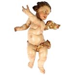 Barock Putto Engel Wandfigur 18. Jahrhundert, baroque cherub wall figure 18th century,