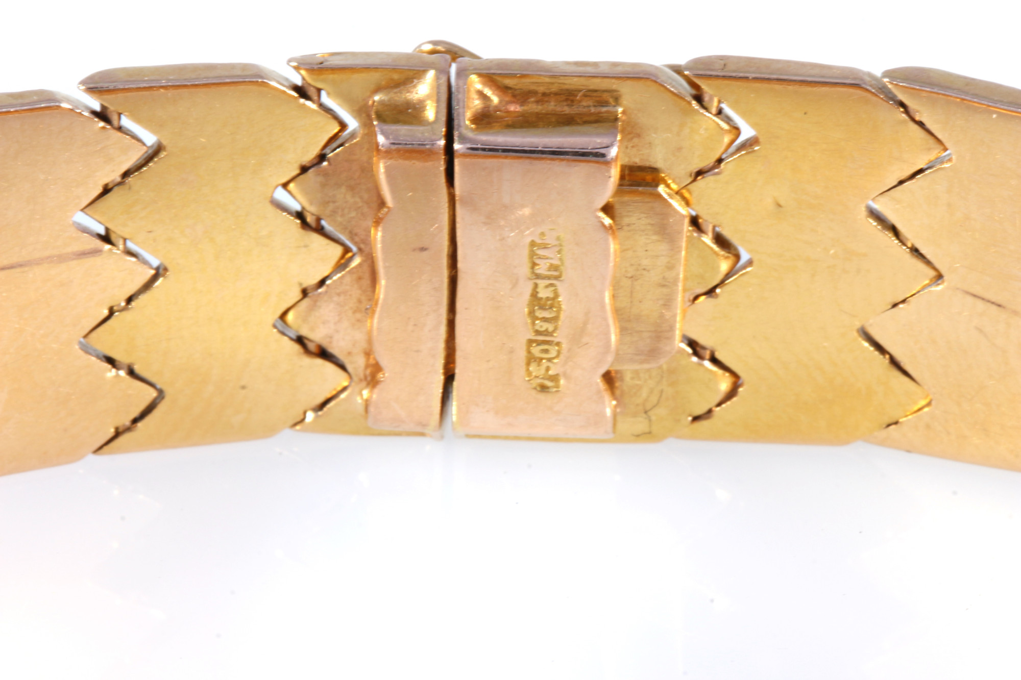 750 gold wide bracelet, 18K Gold breites Armband, - Image 4 of 5