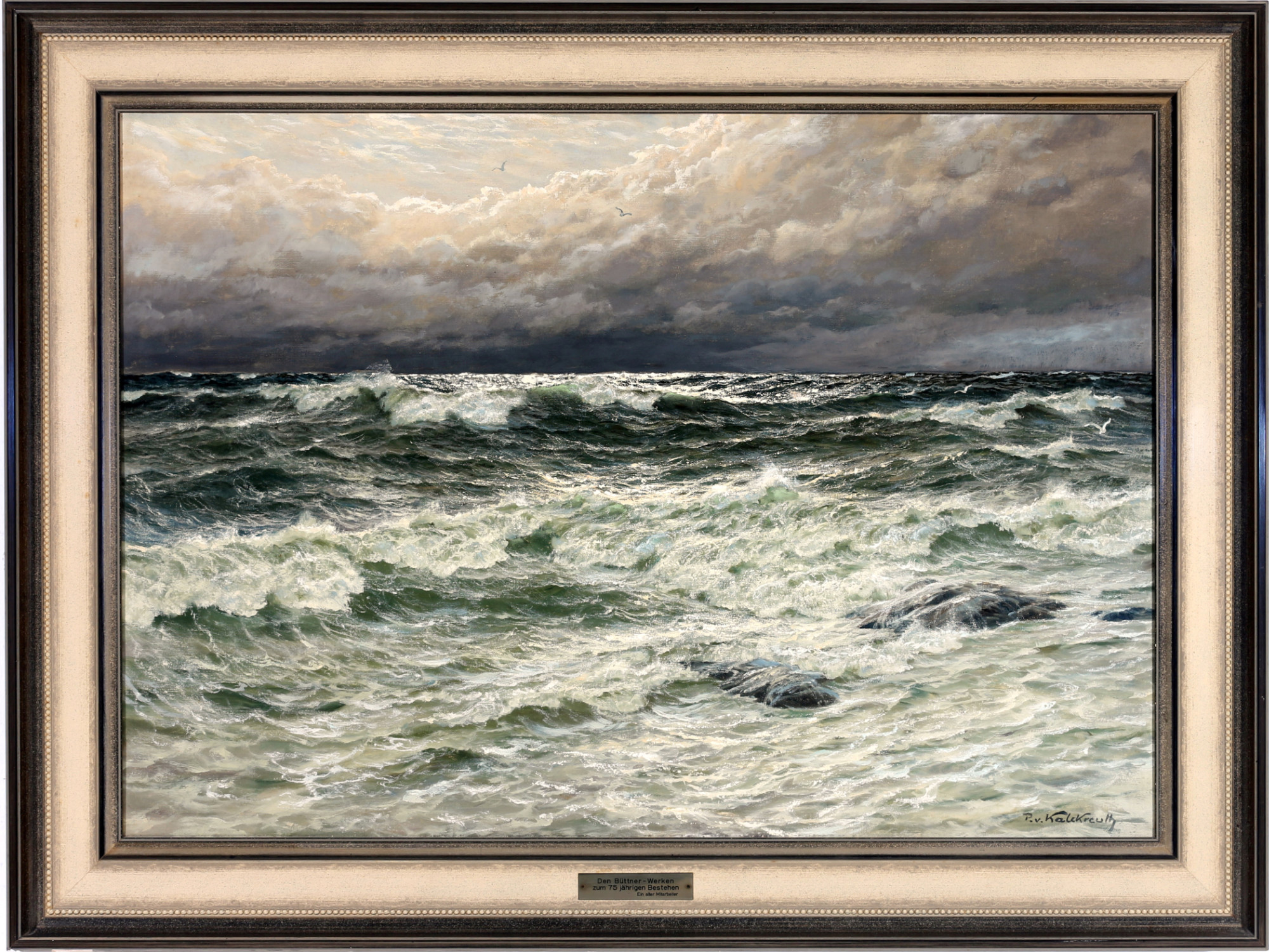 Patrick von Kalckreuth (1892-1970) stormy sea, stürmische See, - Image 2 of 4