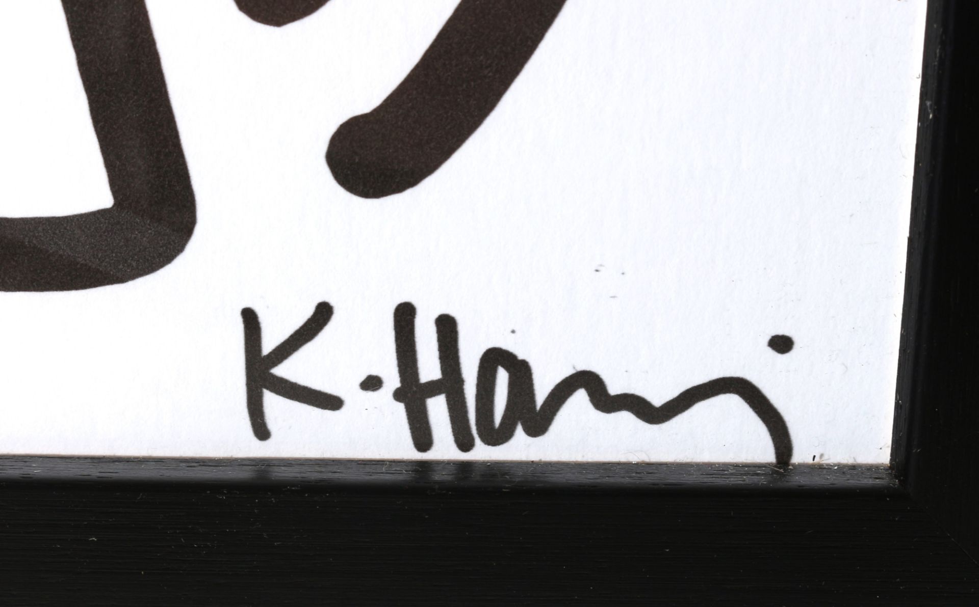 Keith Haring (1958-1990) figures in handstand black and white, Figuren im Handstand schwarz/weiß, - Image 4 of 4