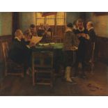 Wilhelm Schreuer (1866-1933) Versammlung am Verhandlungstisch, assembly at the negotiating table,