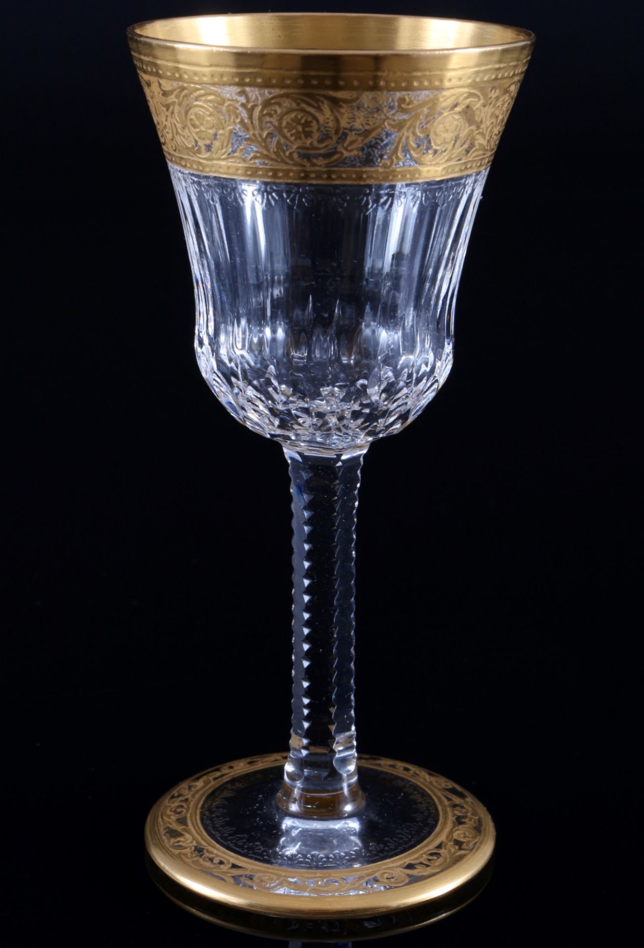St. Louis Thistle Gold 6 liquor glasses, Likörgläser, - Image 2 of 2